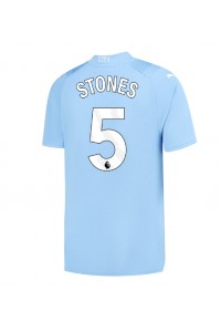 Manchester City John Stones #5 Jalkapallovaatteet Kotipaita 2023-24 Lyhythihainen